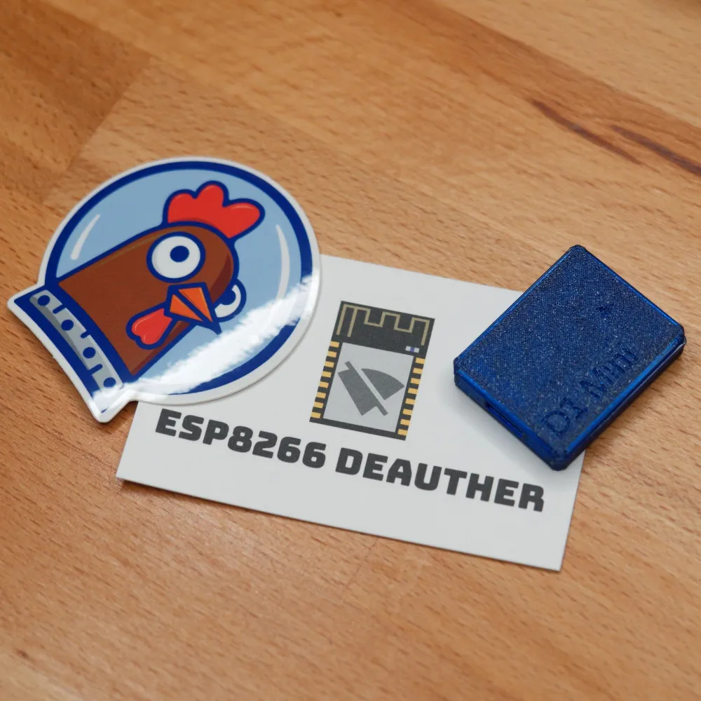 Deauther WiFi D1 Mini Spacehuhn + pouzdro