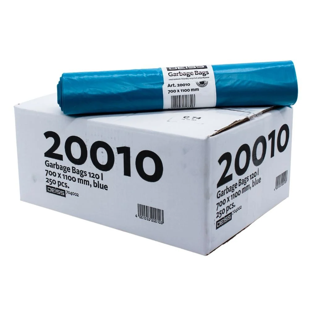Deiss afvalzakken 120 liter type 60, 20010, blauw