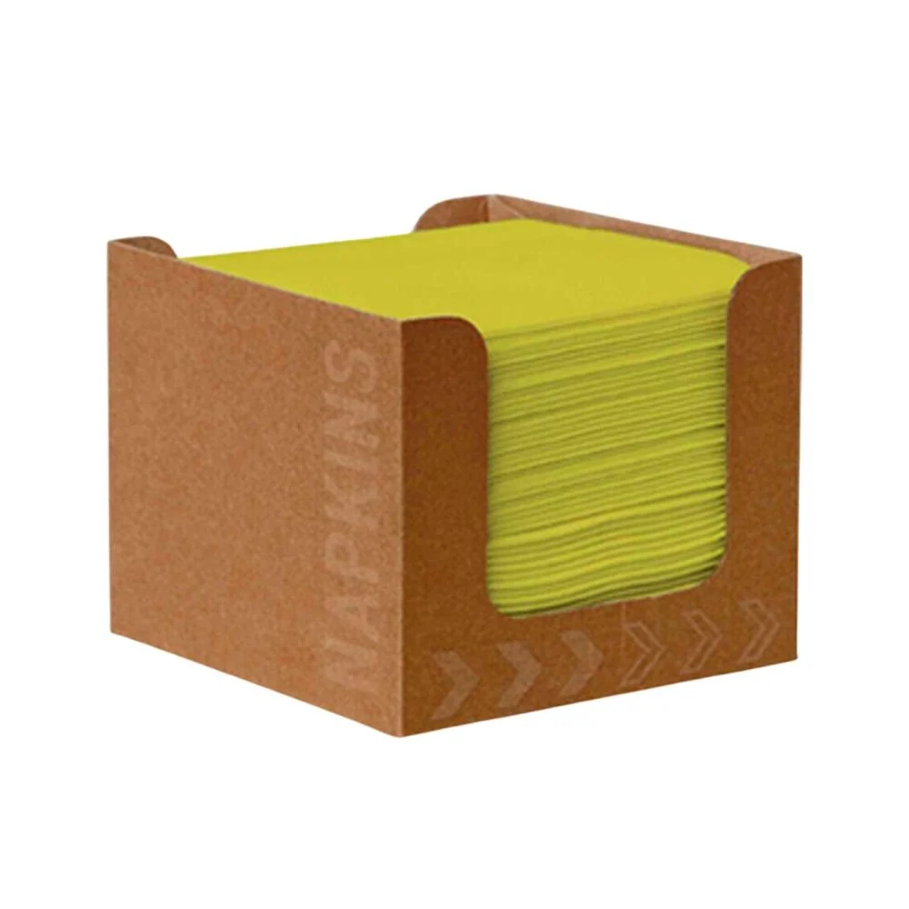 Duni Bio-Dunisoft-Nustenbox Kiwi 20 x 20 cm | Pakke (50 servietter)