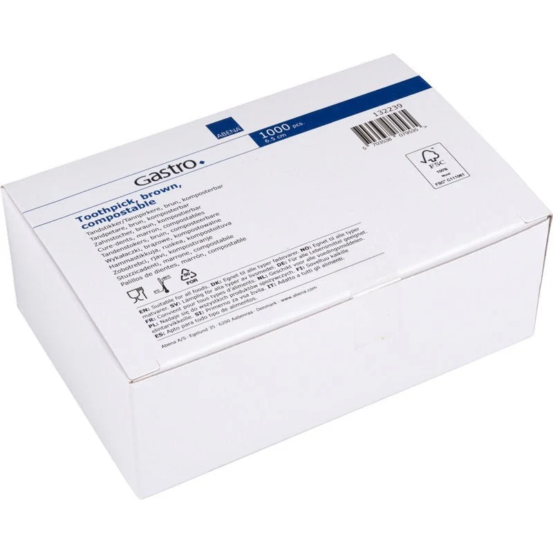 Picto de dente, 65 mm, desempacotado, madeira | Pacote (1000 casais) NIST Traceability