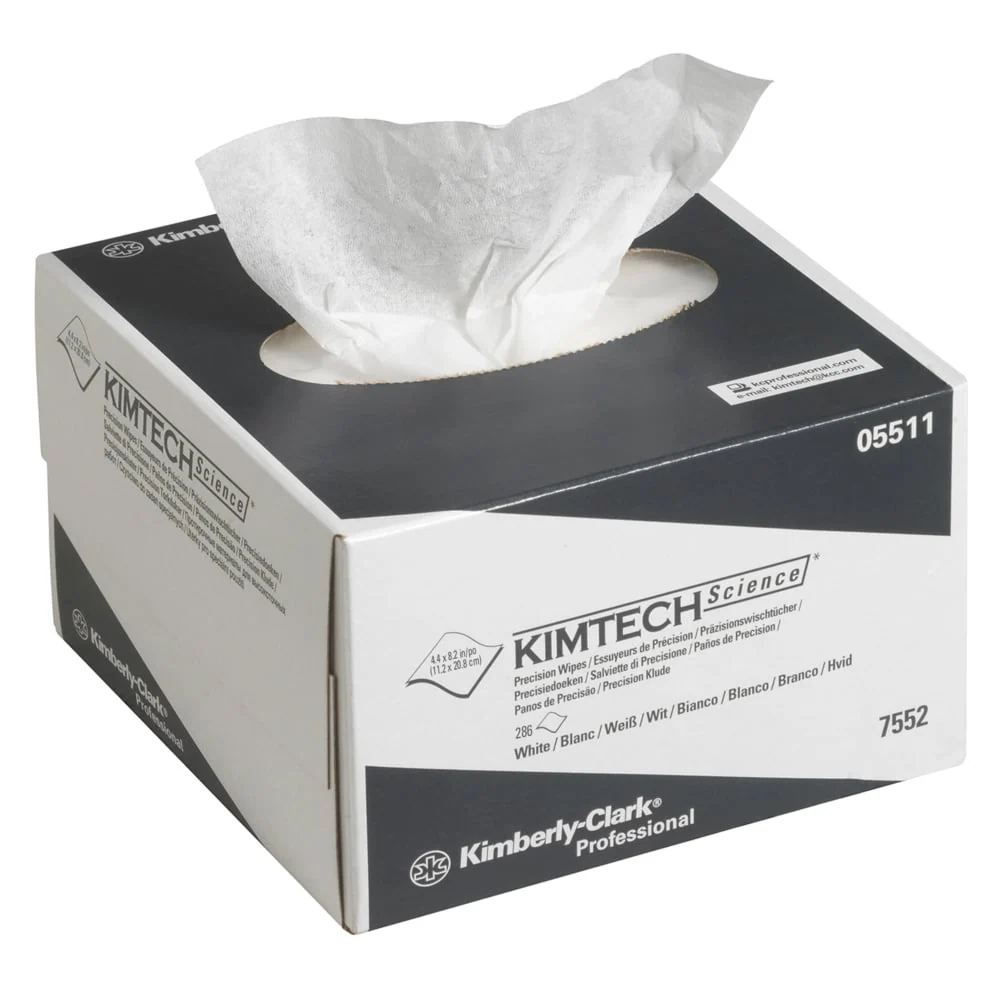 Toalhas de precisão científica KimTech® - Pluck Box / White / Skromný - 30 caixas x 286 folhas | Papelão (30 caixas)