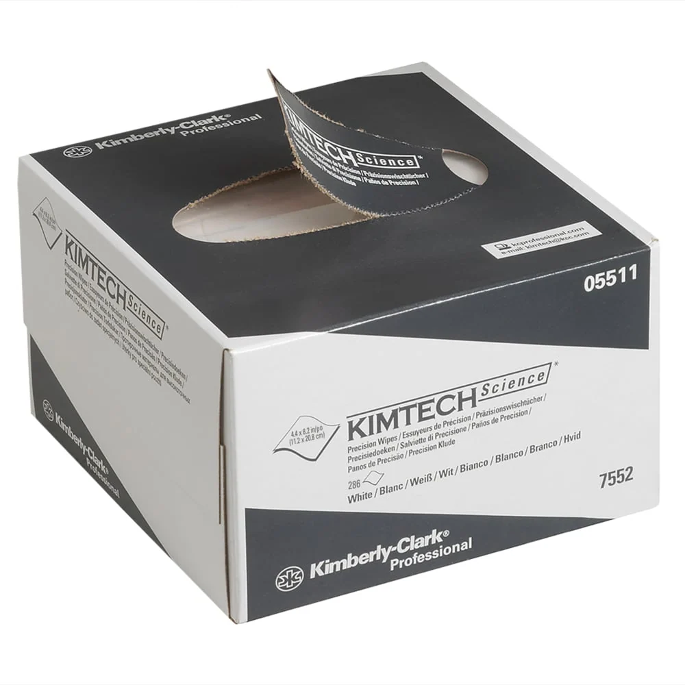 Toalhas de precisão científica KimTech® - Pluck Box / White / Skromný - 30 caixas x 286 folhas | Papelão (30 caixas)