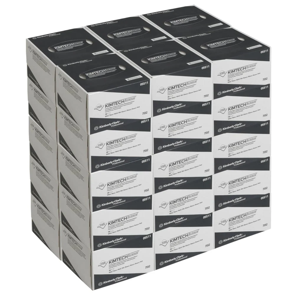 Toalhas de precisão científica KimTech® - Pluck Box / White / Skromný - 30 caixas x 286 folhas | Papelão (30 caixas)