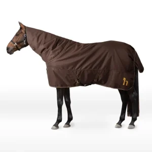 1200D utetäcke med avtagbar halsdel, 200 g Dark Brown 155