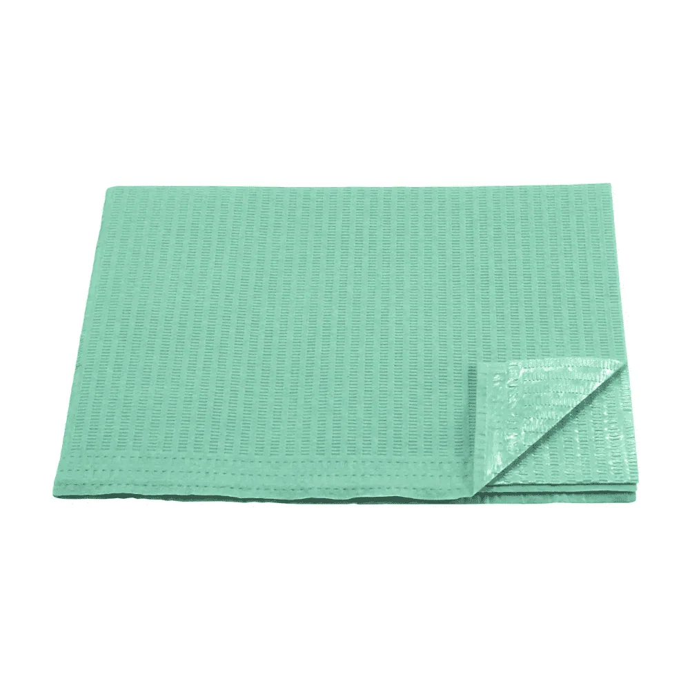 AMPri Dental Einweg Patientenservietten 33 x 45 cm, verschiedene Farben | Karton (4 Packungen) Orange