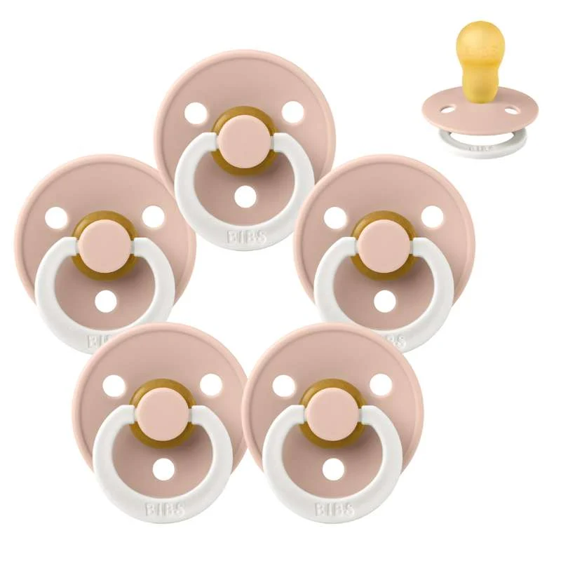 Bibs Kulatý Colour Dudlík - Sampak - 5 ks - vel. 3 - GLOW - Tvářenka