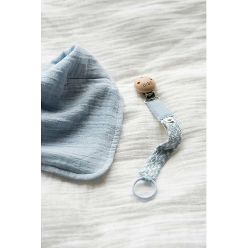BIBS Doplňky - Bandana na slintání - Světle modrá