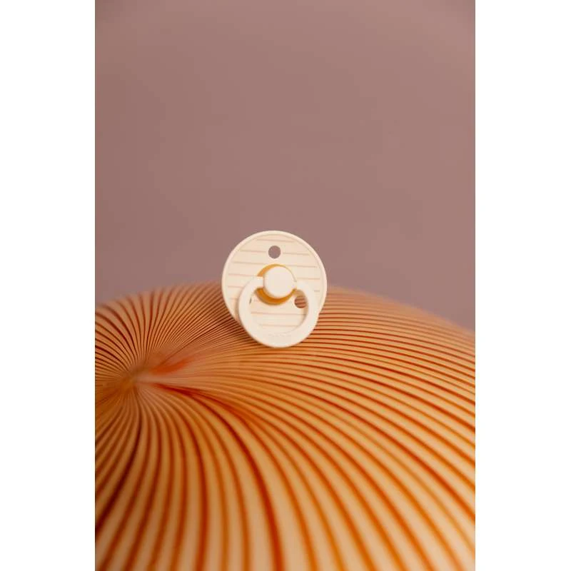 Bibs Kulatý Colour Dudlík - 2-balení - vel. 2 - přírodní guma - Studio - Pin - Slonová kost/Vanilka