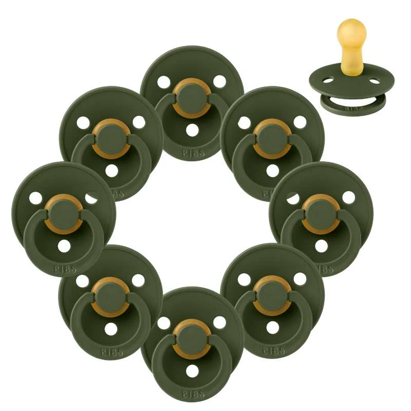 Bibs Kulatý Colour Dudlík - Sampak - 8 ks - vel. 2 - Hunter Green