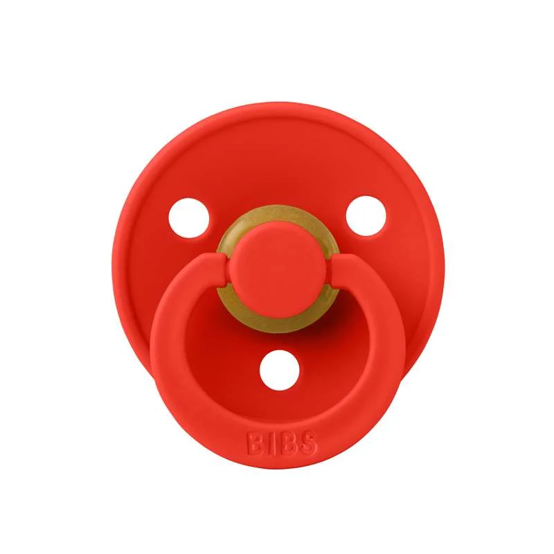 Bibs Kulatý Colour Dudlík - vel. 1 - přírodní guma - Jablečný bonbón