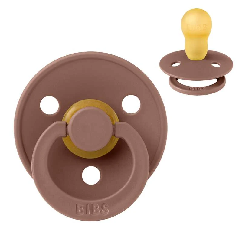 Bibs Kulatý Colour Dudlík - vel. 3 - přírodní guma - Dřevorubec