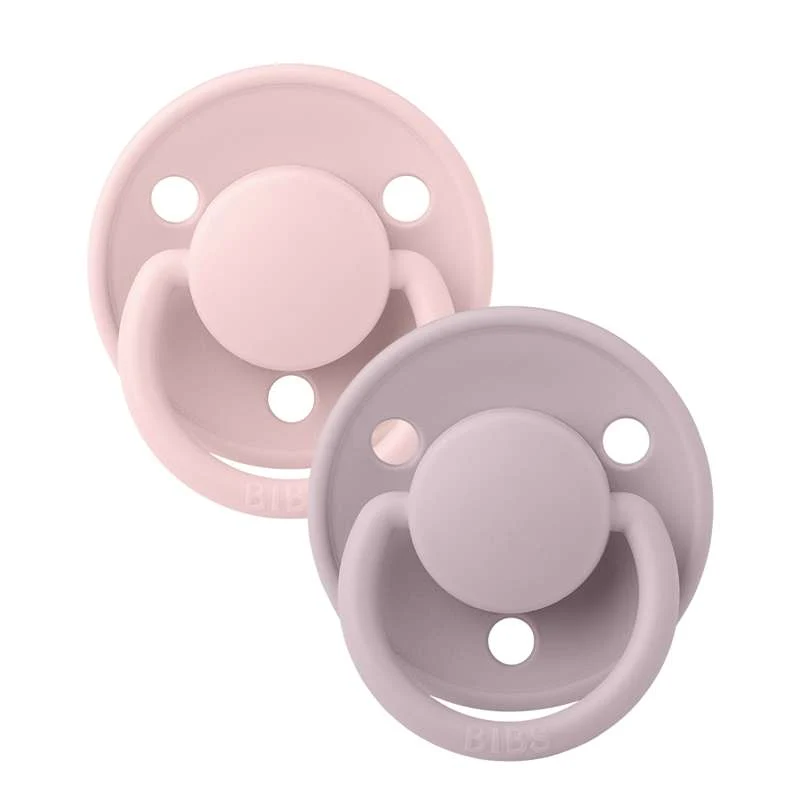 BIBS De Lux Sut - 2-Pak - Onesize - Silikone - Blossom/Dusky Lilac Assorted Sizes