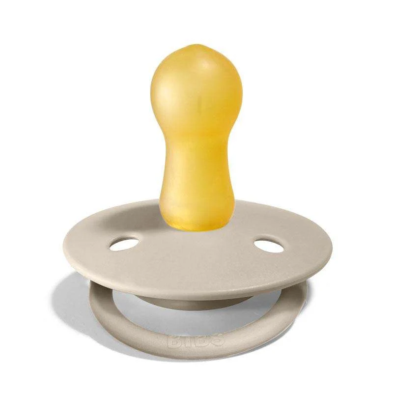 BIBS De Lux Sut - 2-Pak - Onesize - Silikone - Vanilla/Dark Oak - Sterility Assured