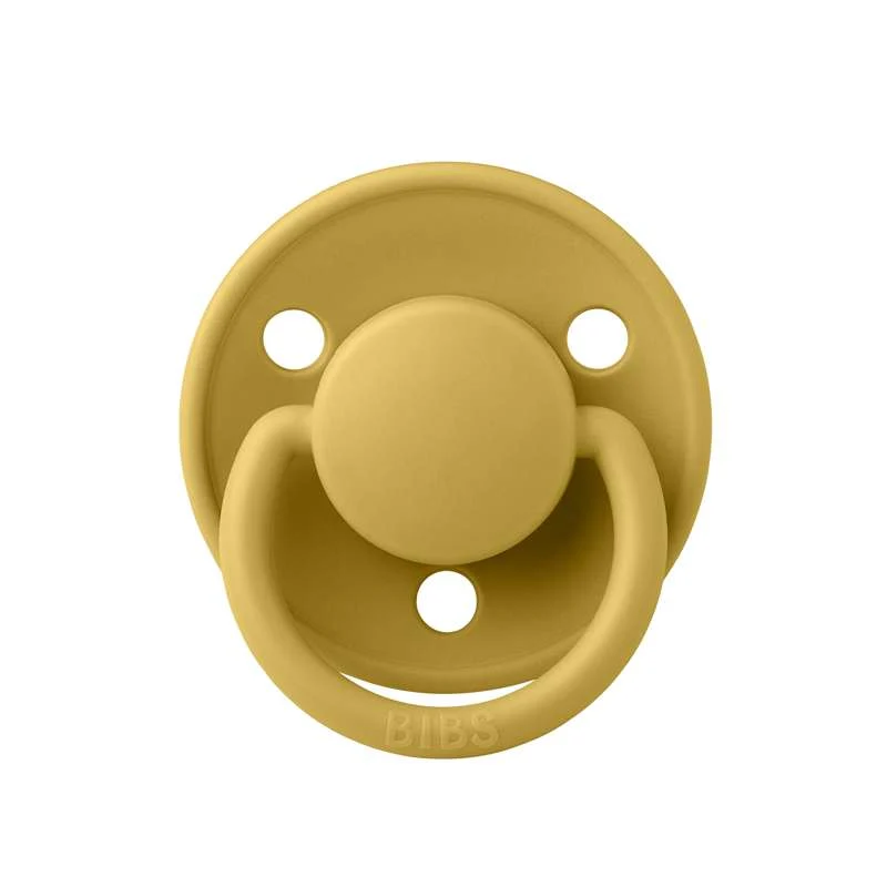 BIBS De Lux Sut - Onesize - Silikone - Mustard Assorted Sizes