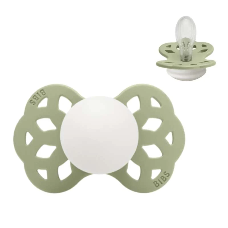 BIBS Symmetrisk Infinity Sut - Str. 2 - Silikone - GLOW - Sage