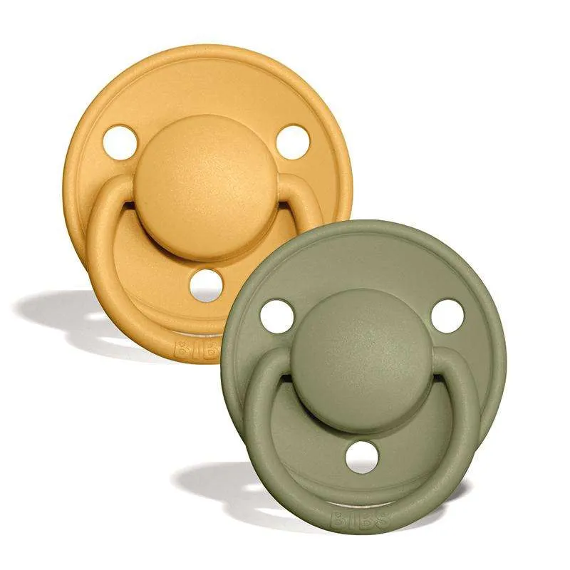 Sterilní aseptický BIBS De Lux Sut - 2-Pak - Onesize - Silikone - Honey Bee/Olive