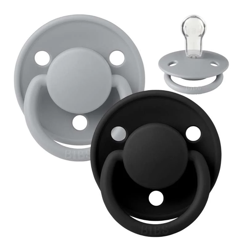 Sterilní aseptický BIBS De Lux Sut - 2-Pak - Onesize - Silikone - Cloud/Black