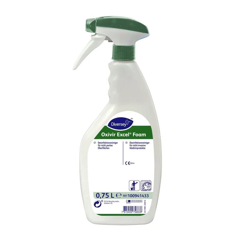 Espuma Oxivir Excel ™, limpador de desinfecção com AHP, pronto para uso, com pulverizador de espuma | Garrafa (750 ml) fro...