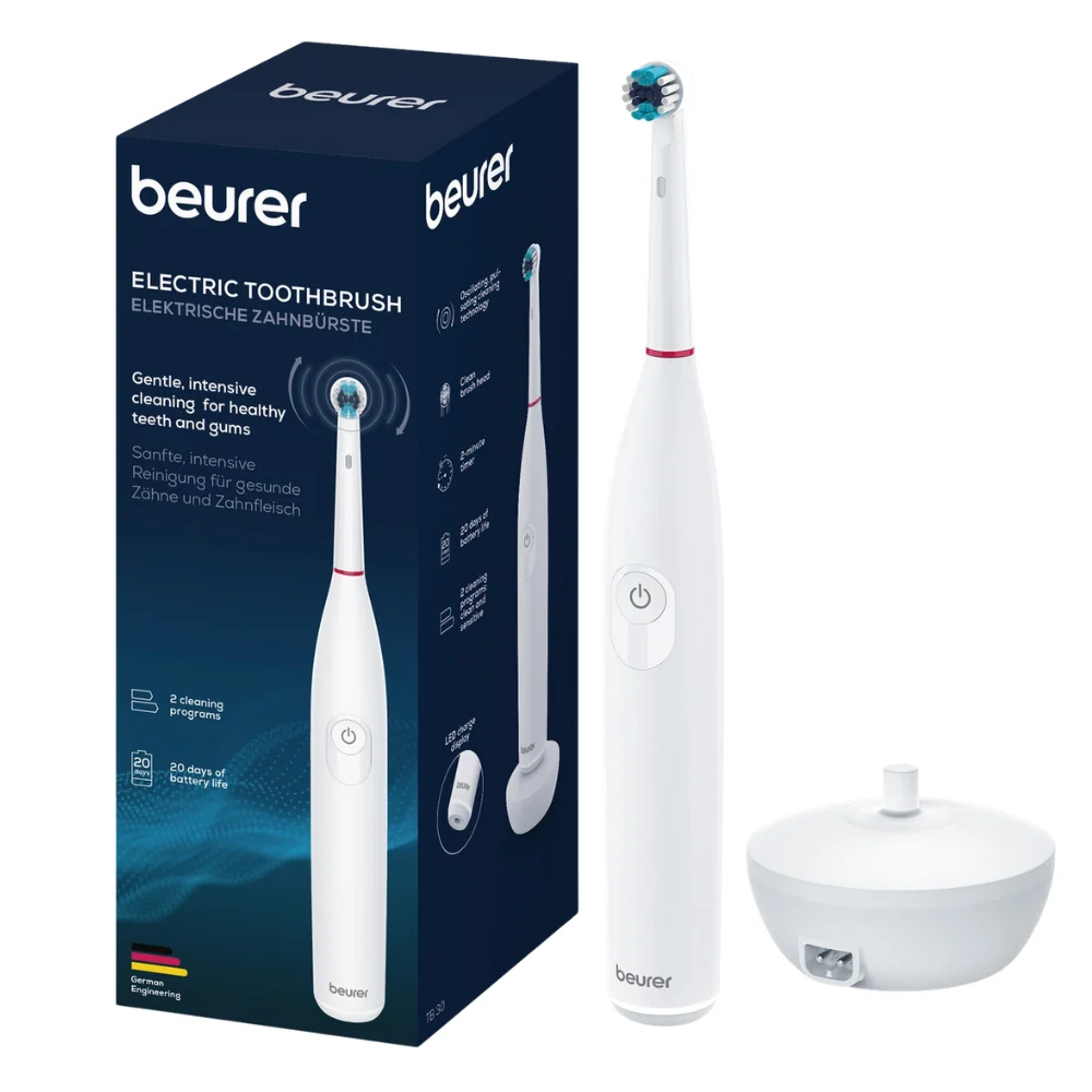 Auslaufartikel: Beurer TB 30 Elektrische Zahnbürste | Packung (1 Stück)