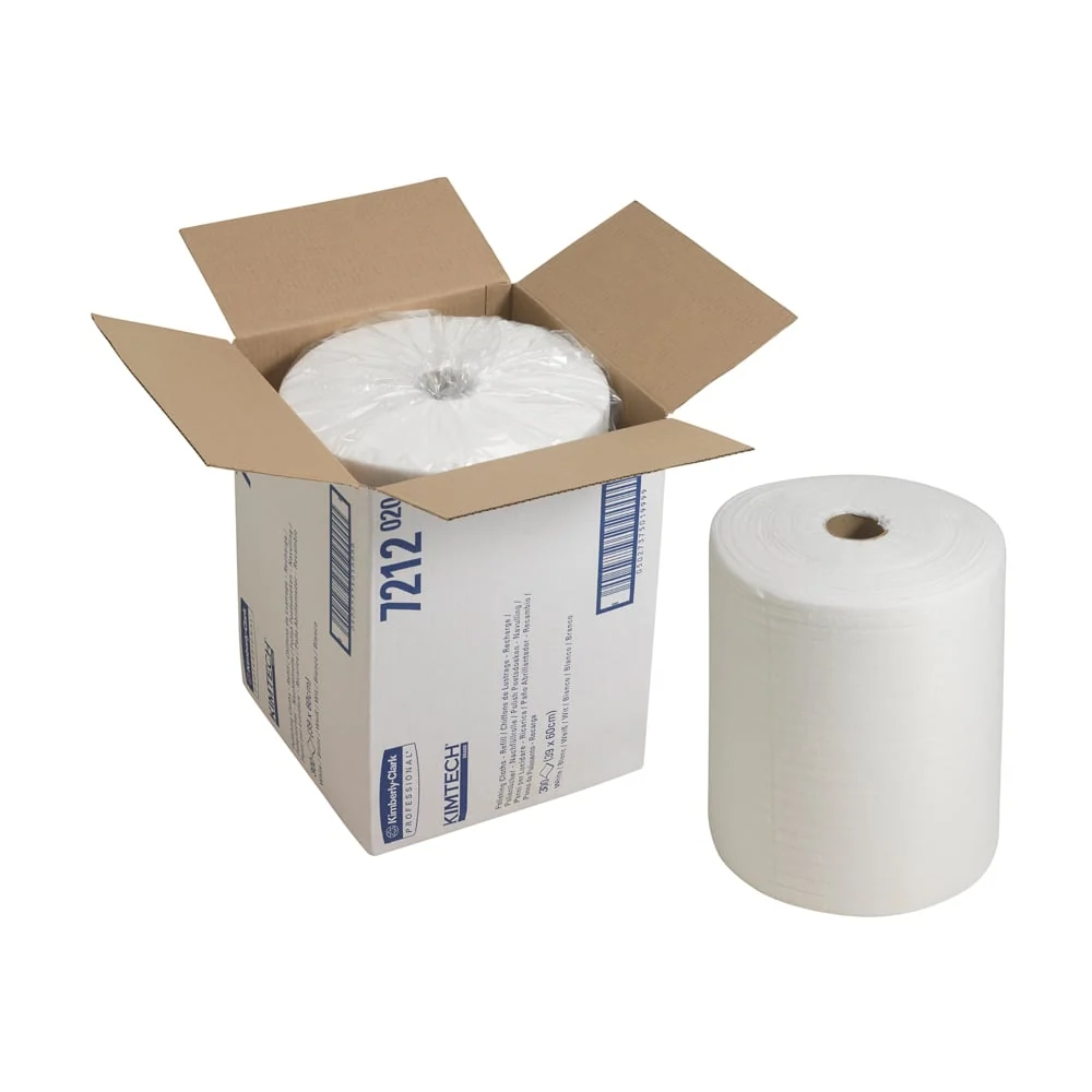 Sterilní rukavice Kimtech® Poliertschücher - Pacote de recarga / branco - 1 RECILLE X 300 FLEETS | Papelão (1 pacote de re...