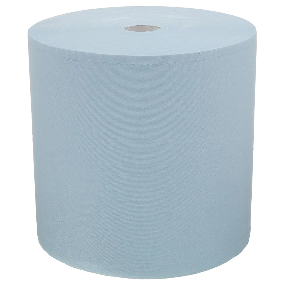 Toalha de papel Wypall® L30 para tarefas de limpeza industrial - papel grande - additional largo / azul - 1 rolo x 670 fol...