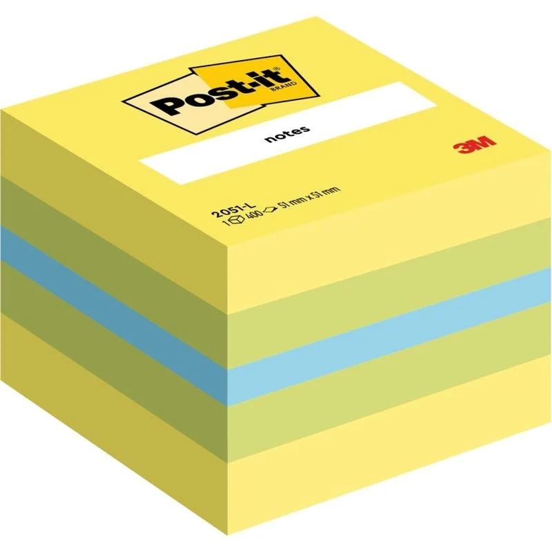 Post-it® Notes Malinký Würfel, 51 mm x 51 mm, 400 Blatt/Block, 100% PEFC