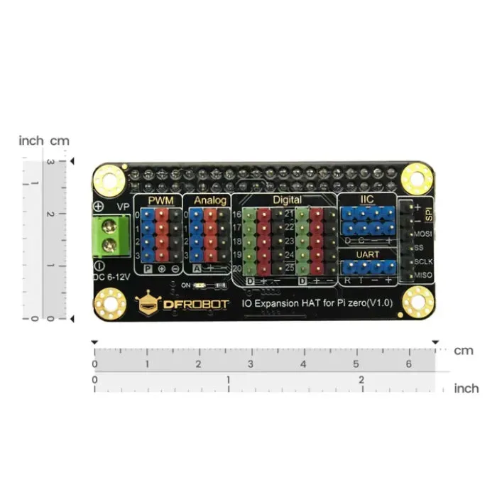 IO rozšiřující HAT pro Raspberry Pi 5 4B Zero W GPIO rozšiřující deska DFRobot