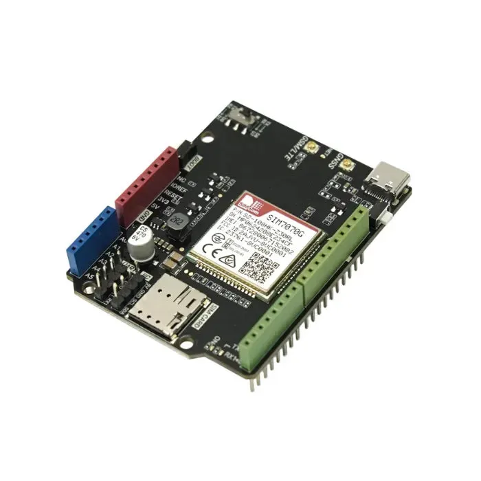 SIM7070G Arduino NB-IoT LTE GNSS shield pro globální GPS sledování DFRobot