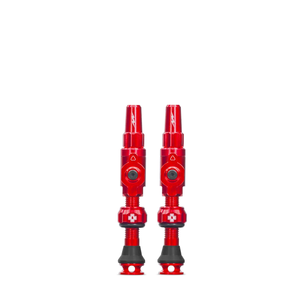 Bezdušové ventilky MUC-OFF Big Bore Lite (Presta) Medium Red