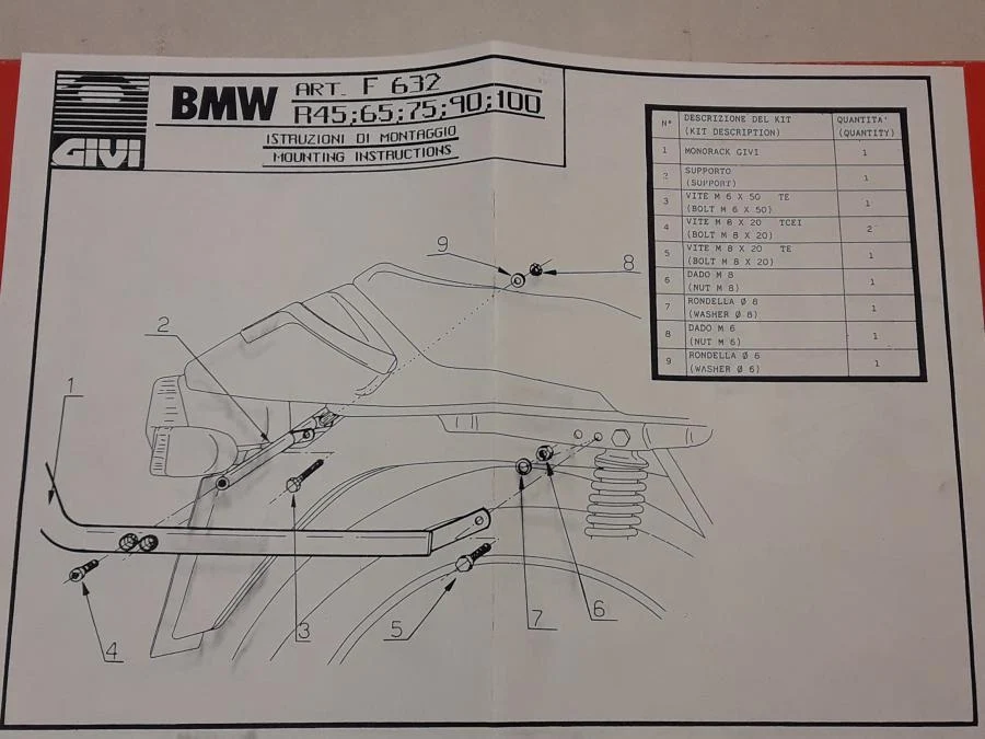 Držák topboxu BMW