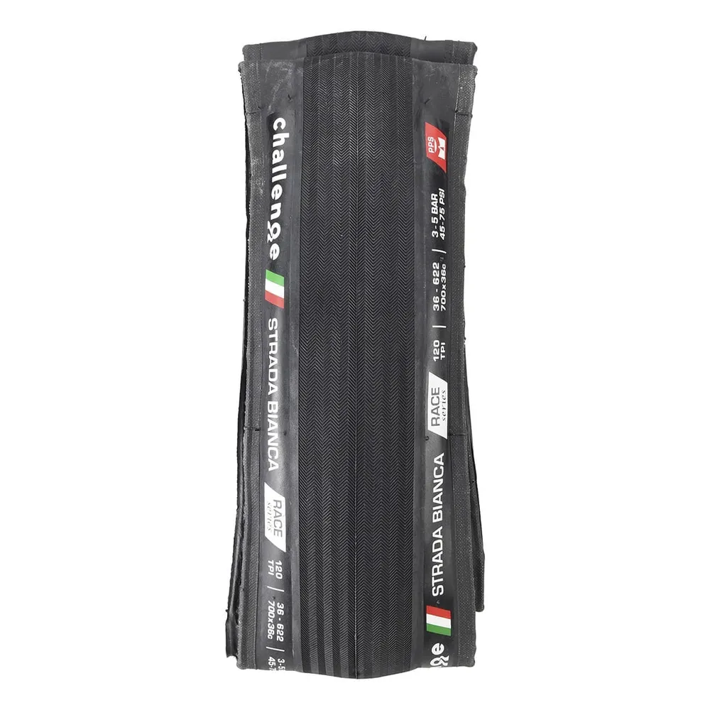 CHALLENGE STRADA BIANCA 700x36c TubeType Black pneumatika