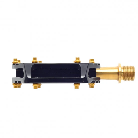 HT COMPONENTS AR09T Titanové ploché pedály černé
