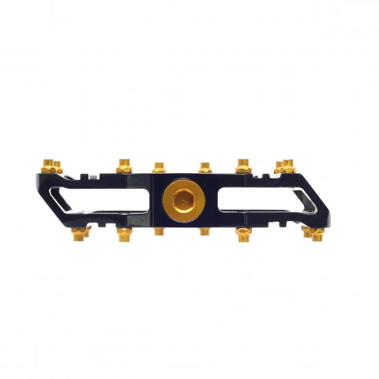 HT COMPONENTS AR09T Titanové ploché pedály černé