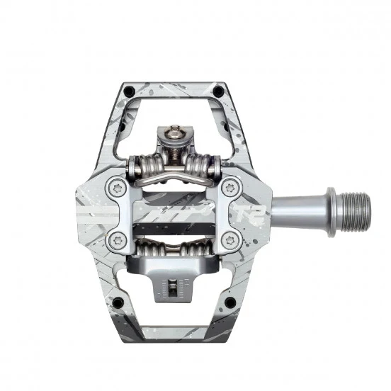 HT COMPONENTS ENDURO T2T Titanium Camo Grey pedály