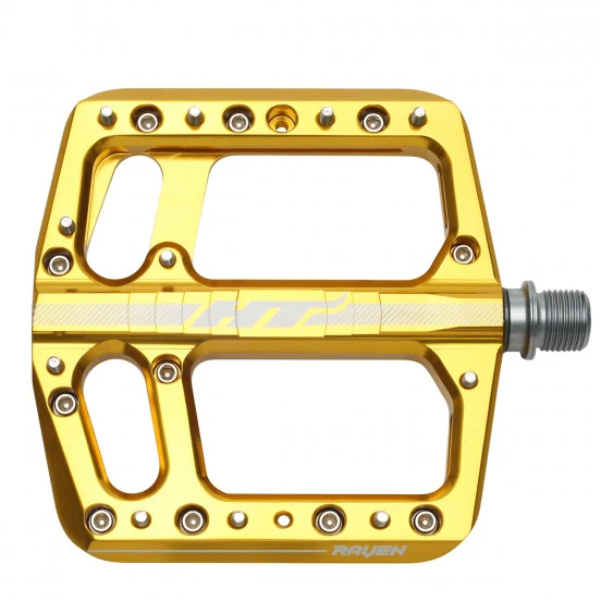 HT COMPONENTS RAVEN 12 Gold Ploché pedály