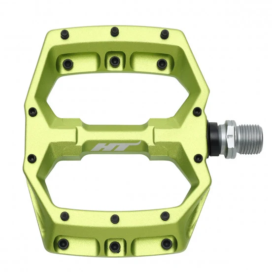 HT COMPONENTS SPIDER AF03 Ploché pedály zelené