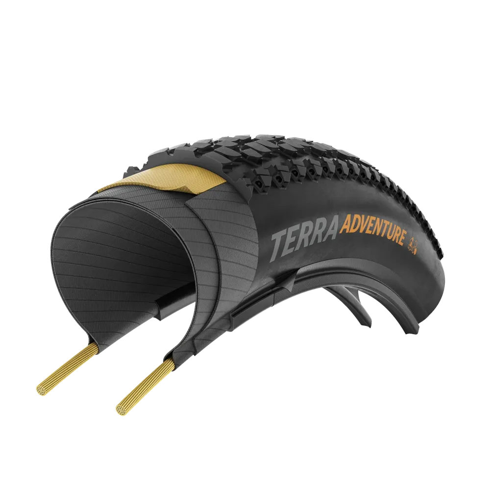 CONTINENTAL TERRA ADVENTURE TRAIL GRIP 700x50c Tubeless Ready Hnědá pneumatika