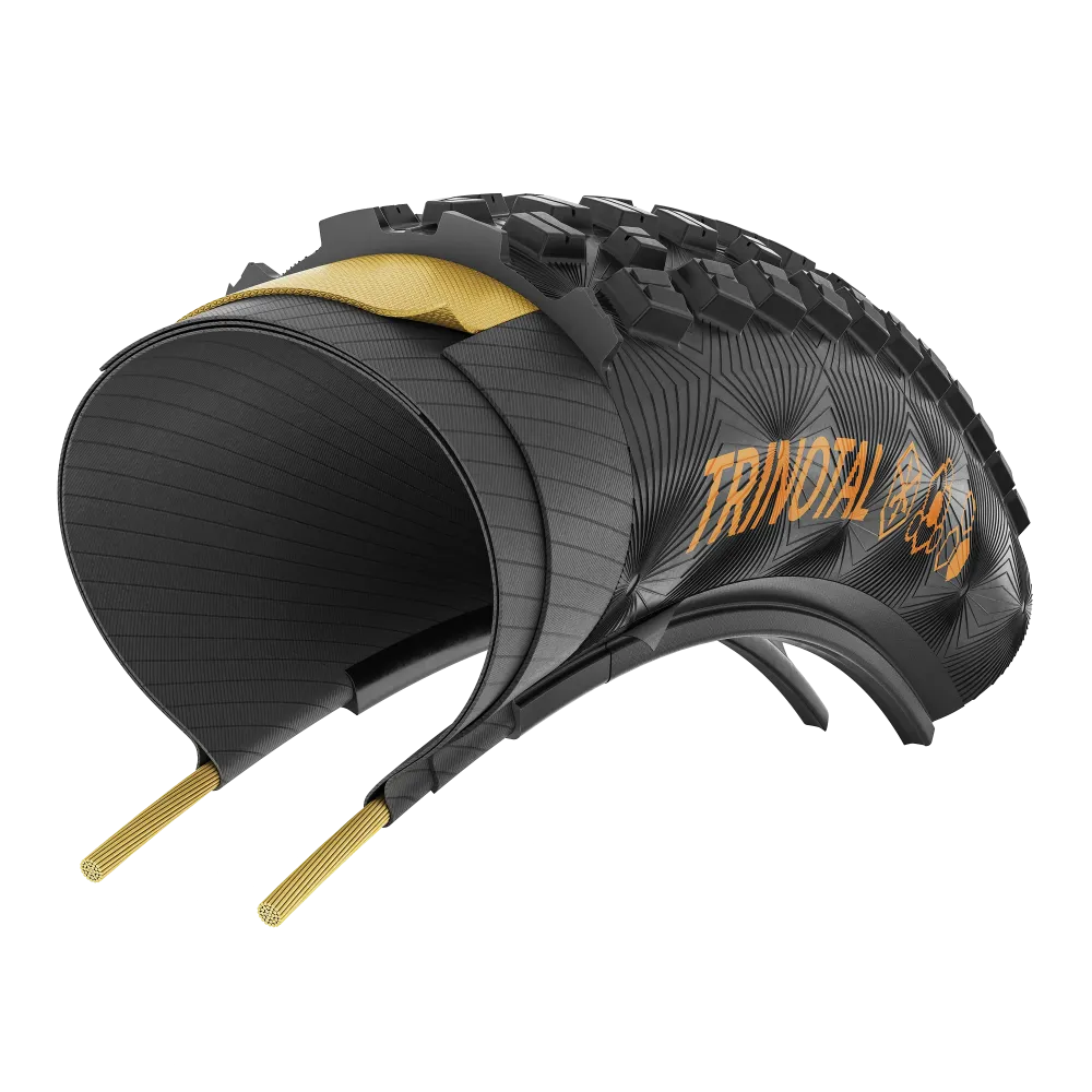 CONTINENTAL TRINOTAL Trail Grip 26x2.20 Tubeless Ready Soft Black pneumatika
