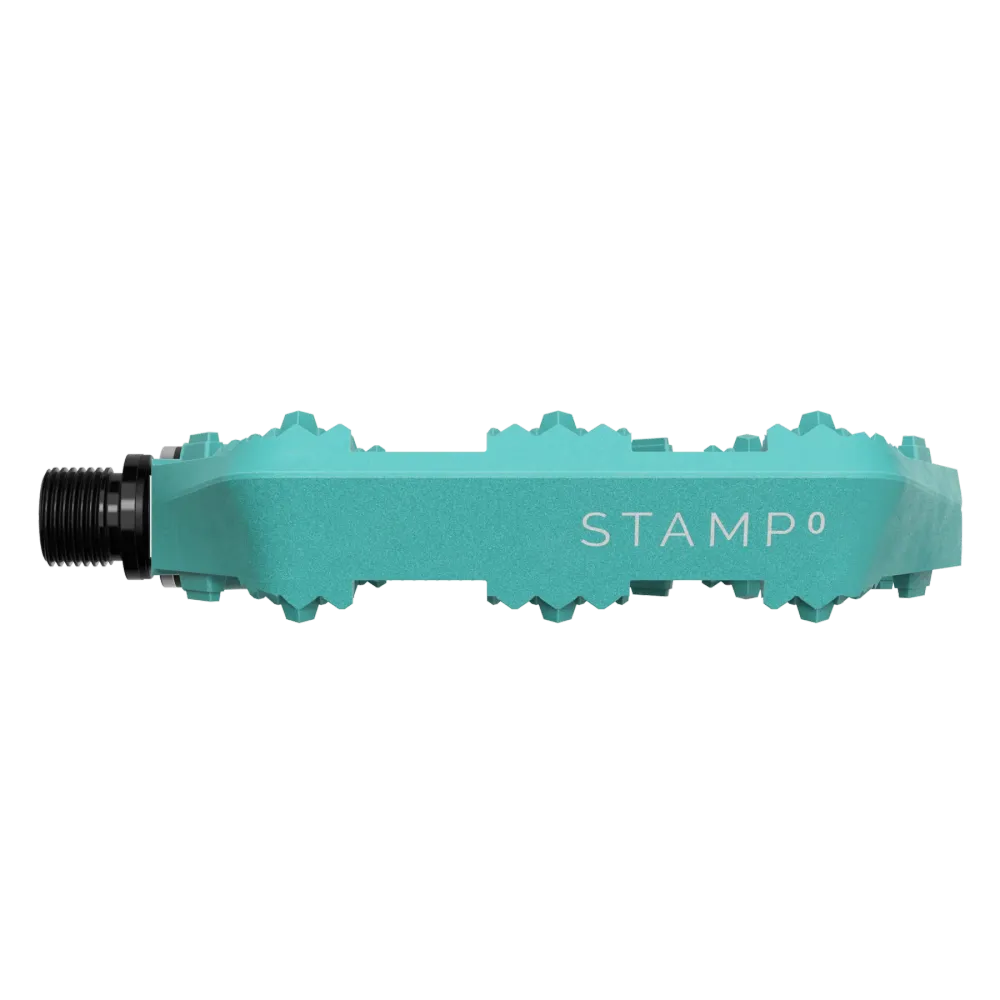 CRANKBROTHERS STAMP 0 Malé ploché pedály Tyrkysová