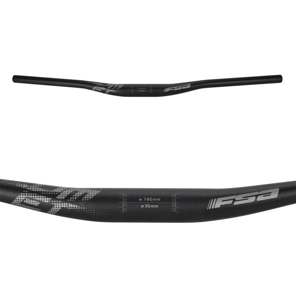 Řídítka FSA COMET Aluminium Rise 15mm 35/760mm Black