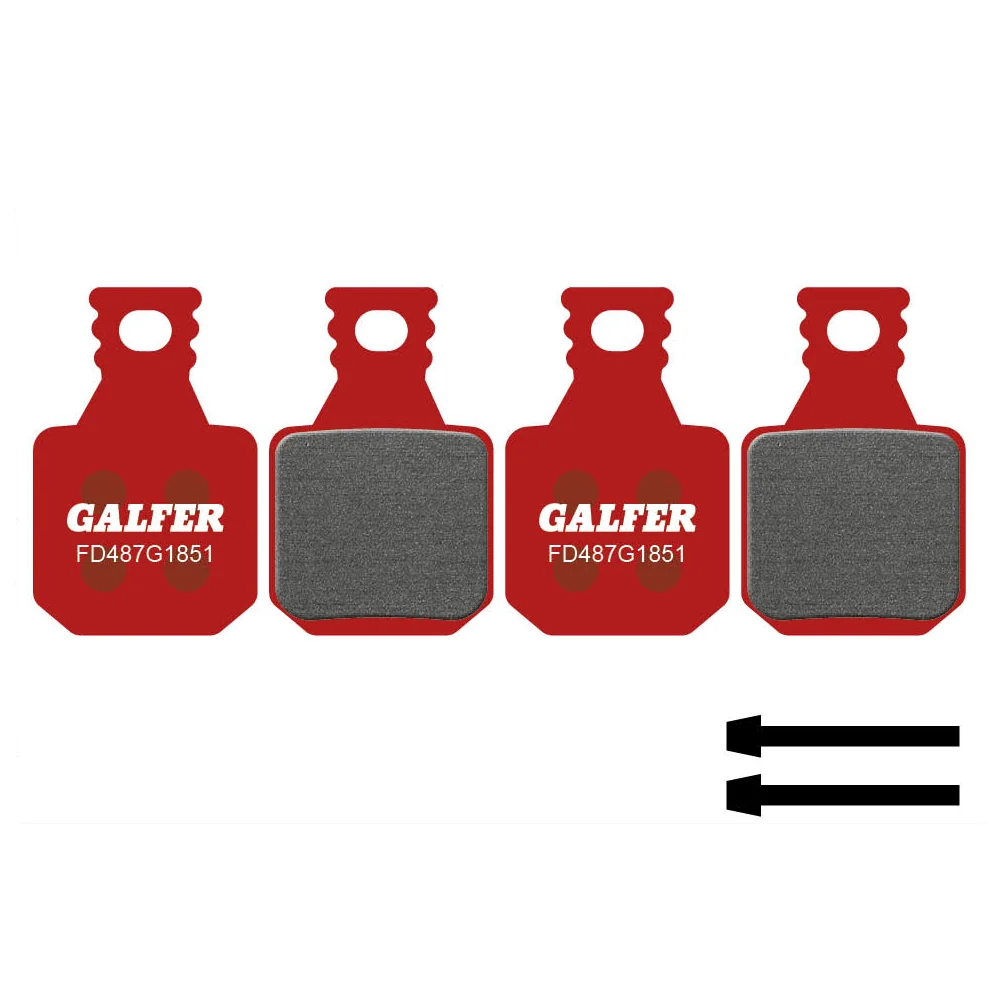 GALFER ADVANCED Semimetalické brzdové destičky Magura MT5 / MT7 (4 pístky)