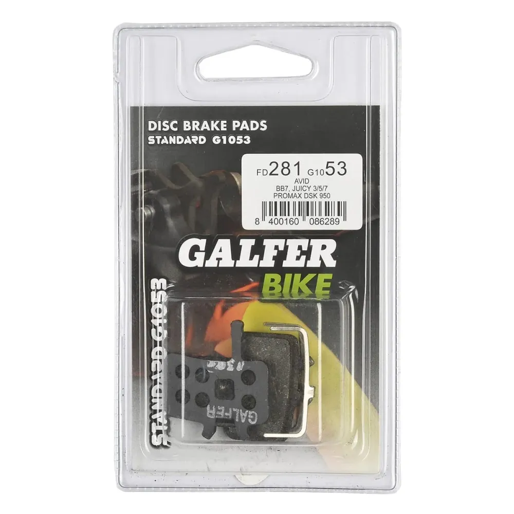 GALFER PERFORMANCE Polokovové brzdové destičky Avid Juicy 3-5-7 / Juicy Ultimate / Juicy Carbon / BB7 / Promax 950