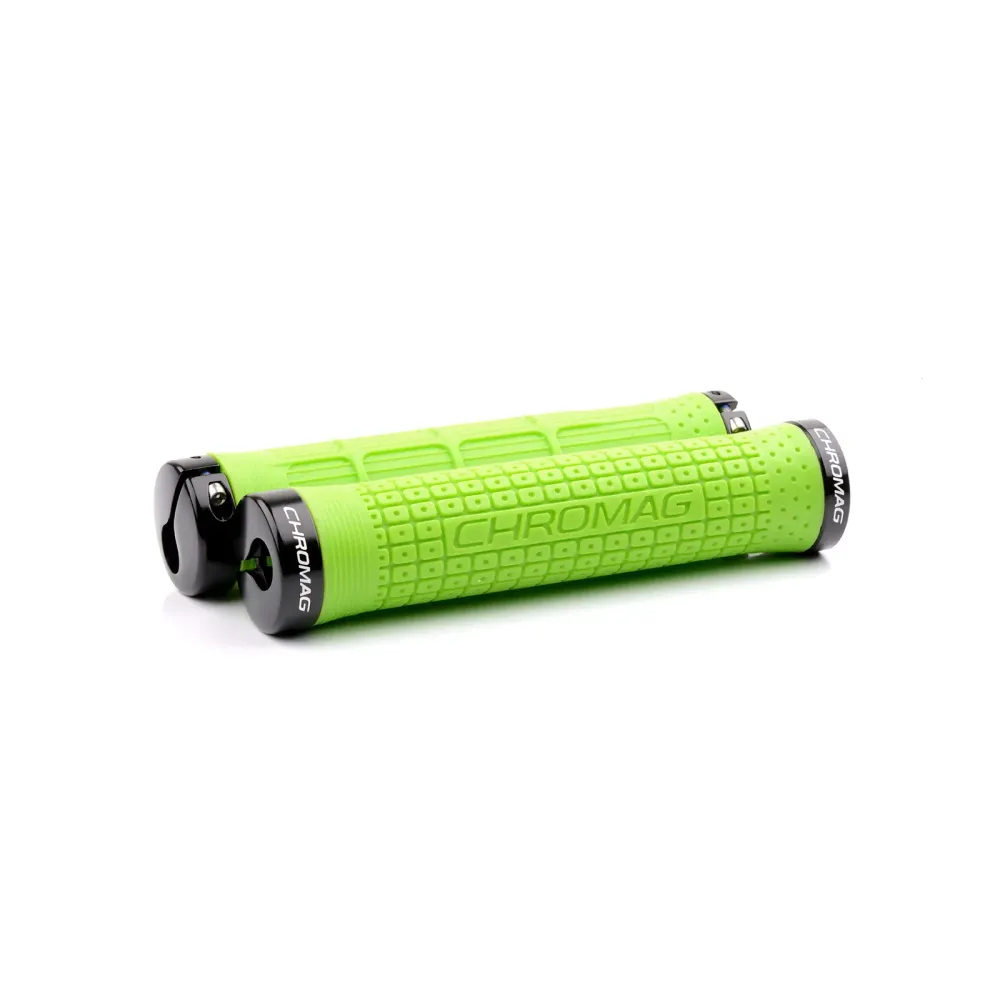 Gripy CHROMAG CLUTCH Lock-On 142 mm Zelená/černá