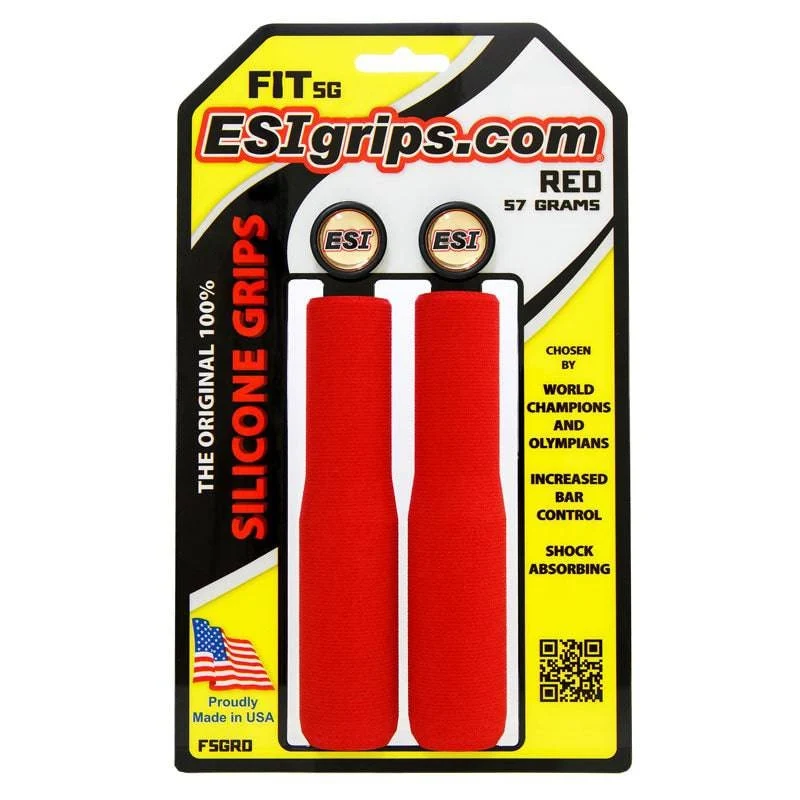 Gripy ESI FIT SG 130 mm červené