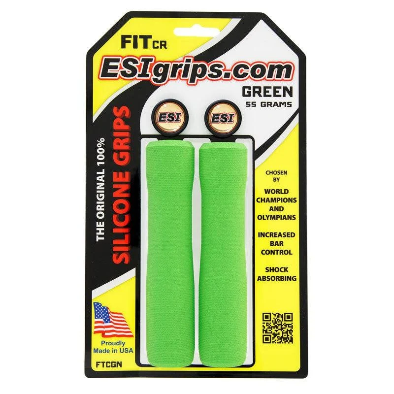 Gripy ESI FIT CR (CHUNKY/RACER'S EDGE COMBO) 130 mm zelené