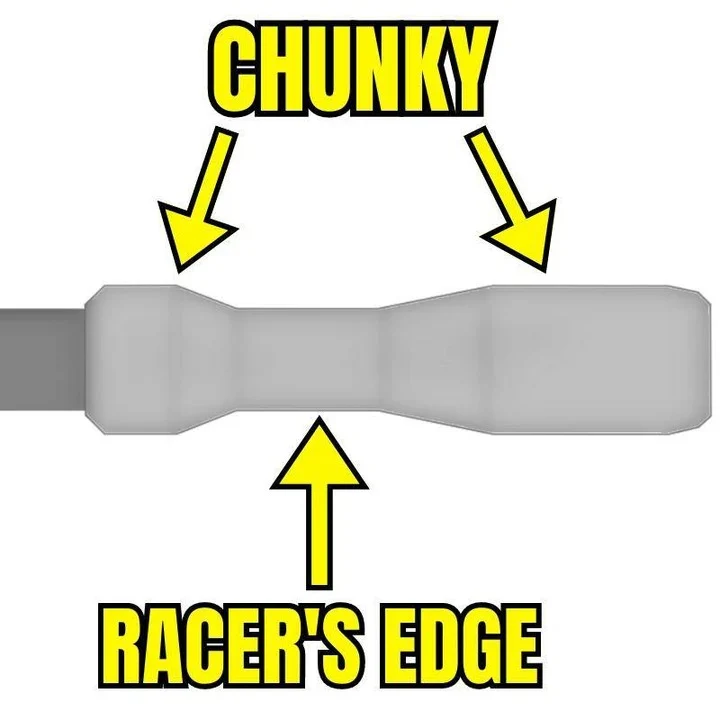 Gripy ESI FIT CR (CHUNKY/RACER'S EDGE COMBO) 130 mm zelené