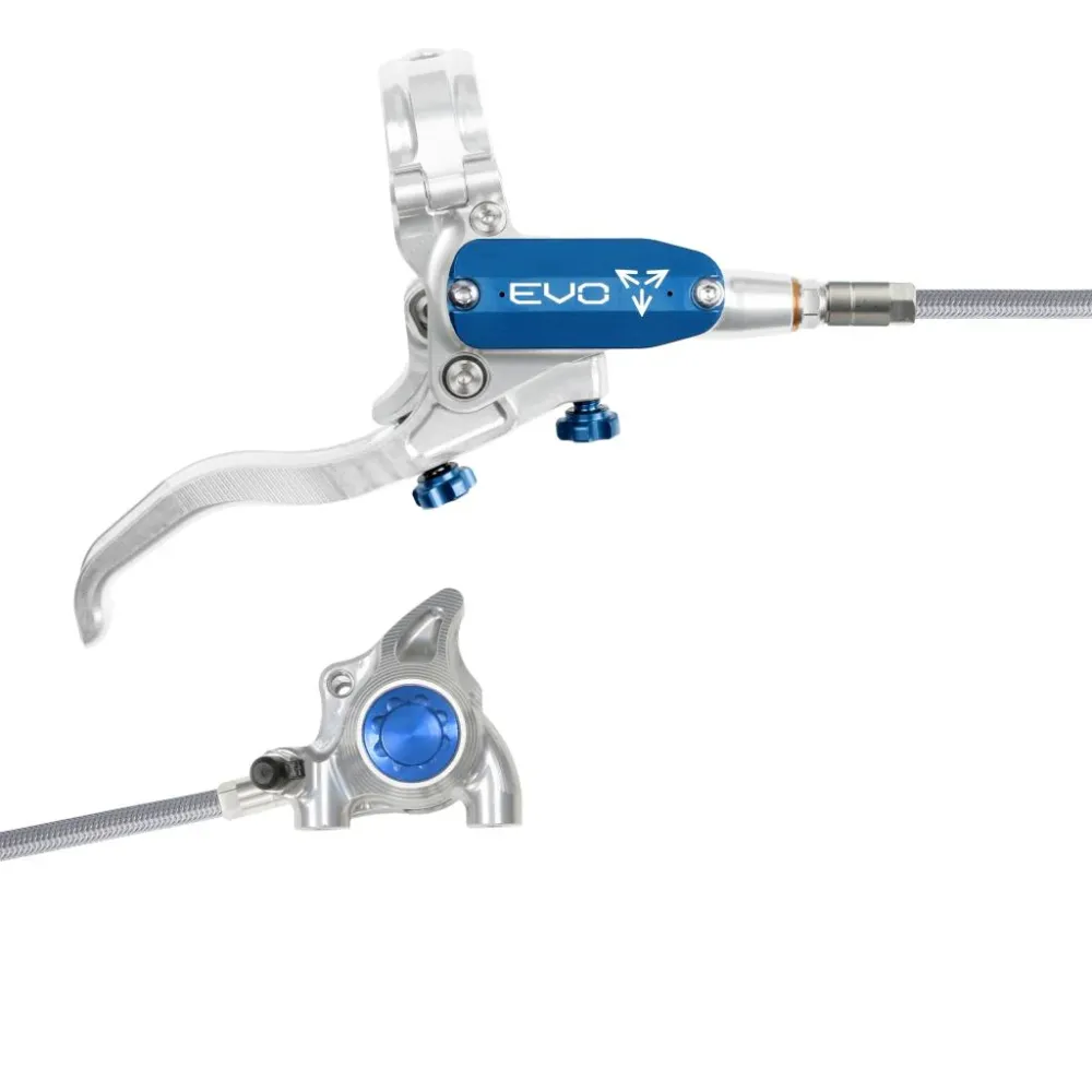 HOPE TECH 4 EVO X2 FM Aviation Zadní brzda stříbrná/modrá