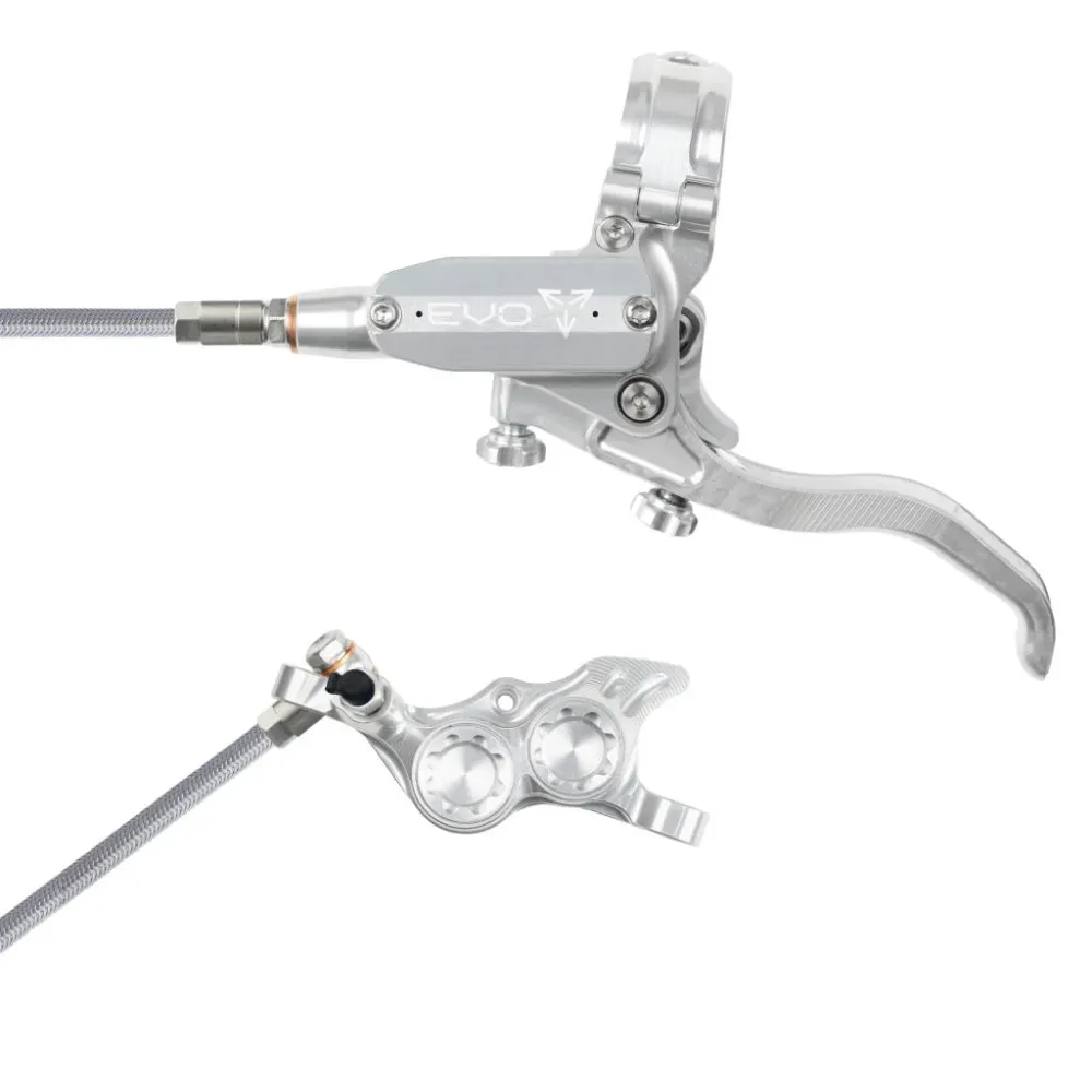 HOPE TECH 4 EVO TR4 Aviation Silver Přední brzda