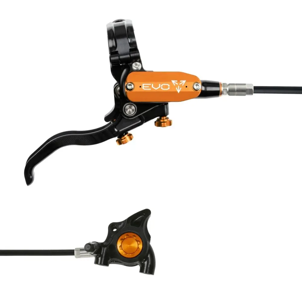HOPE TECH 4 EVO X2 FM zadní brzda černá/oranžová