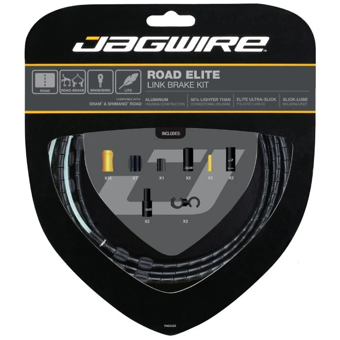 JAGWIRE ROAD ELITE LINK Sada brzdového lanka vložky černá